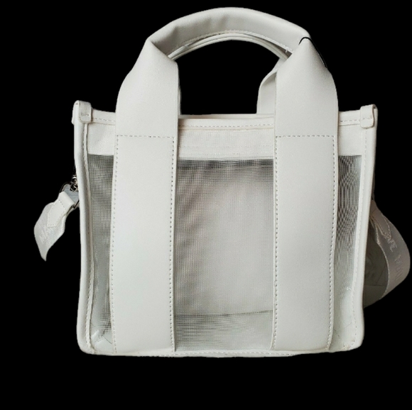 Steve Madden white bwebber satchel and wallet set - Picture 3 of 4